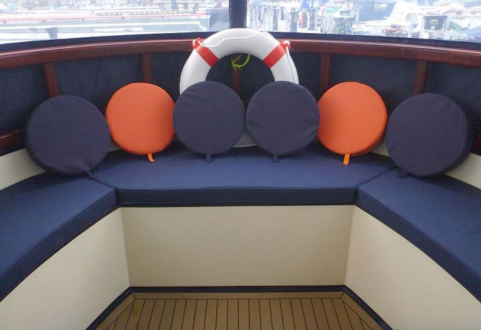 Boat/yacht foam seat cushions and porthole bungs
