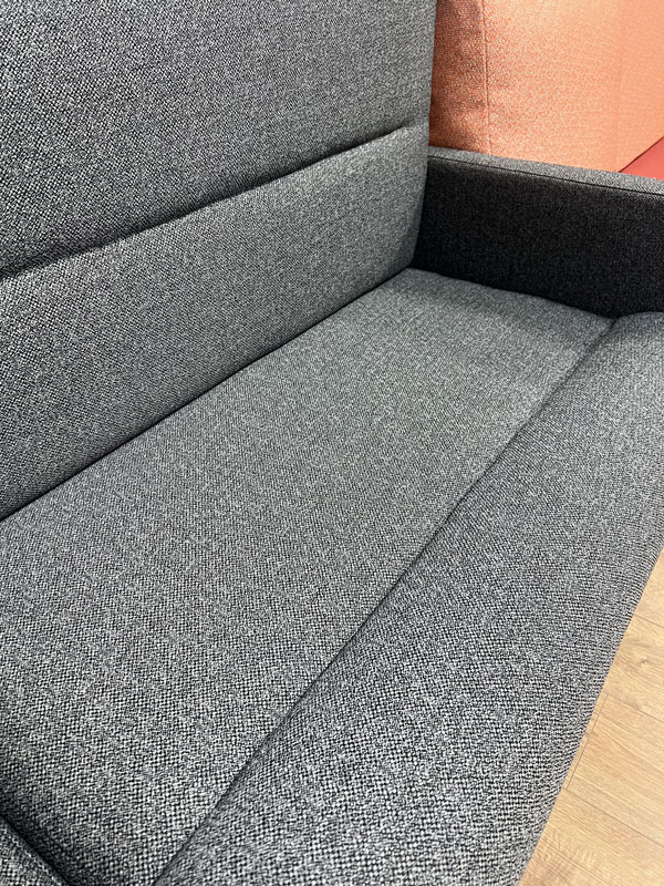 Detail of a more contemporary upholstered cushion and backrest style